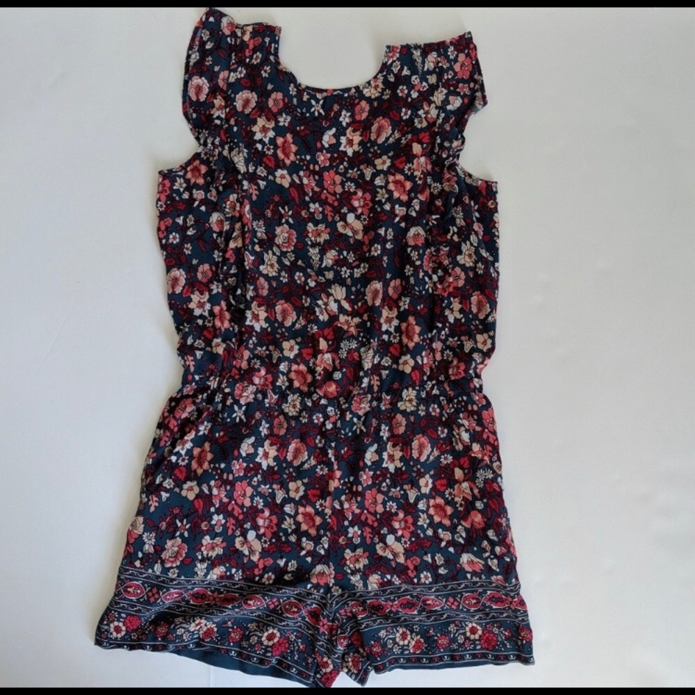 LOFT floral romper size small